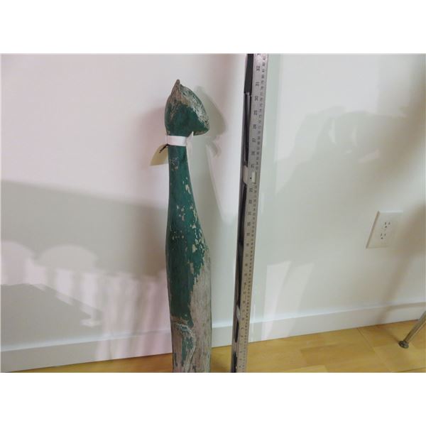 31 inch tall folk art cat
