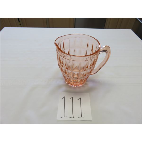 Pink depression pitcher