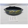 Image 1 : Very collectible Roseville oval pottery blue console bowl No. 466 10", from the 1940's
