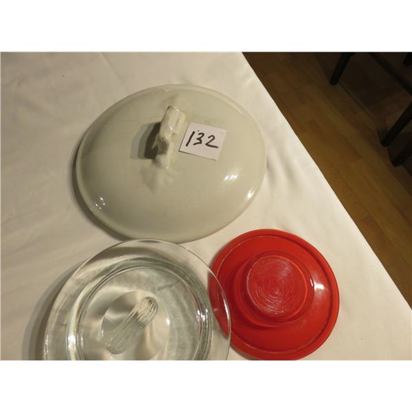 Chamber pot with lid, peanut jar lid, lid for oval cookie jar