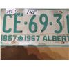 Image 2 : Alberta centennial license plate