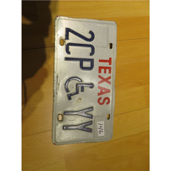 Texas disabilities license plate