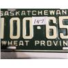 Image 2 : 1956 Saskatchewan license plate