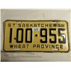 Image 1 : 1957 Saskatchewan license plate