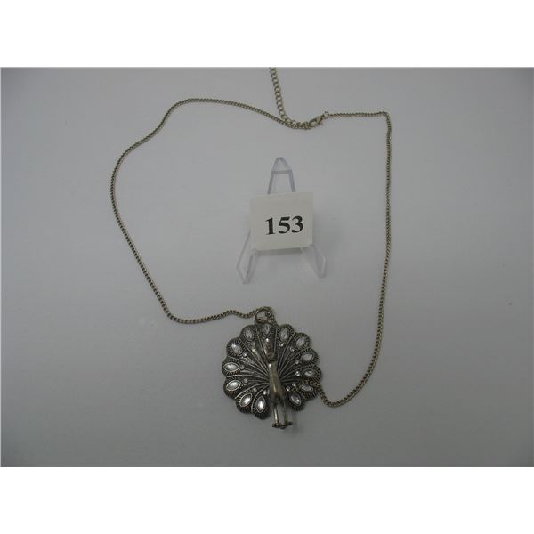 COSTUME JEWELLRY - PEACOCK NECKLACE