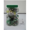 Image 1 : KRAFT BEAR JAR full - BEADS - Some Sorted - Some Not