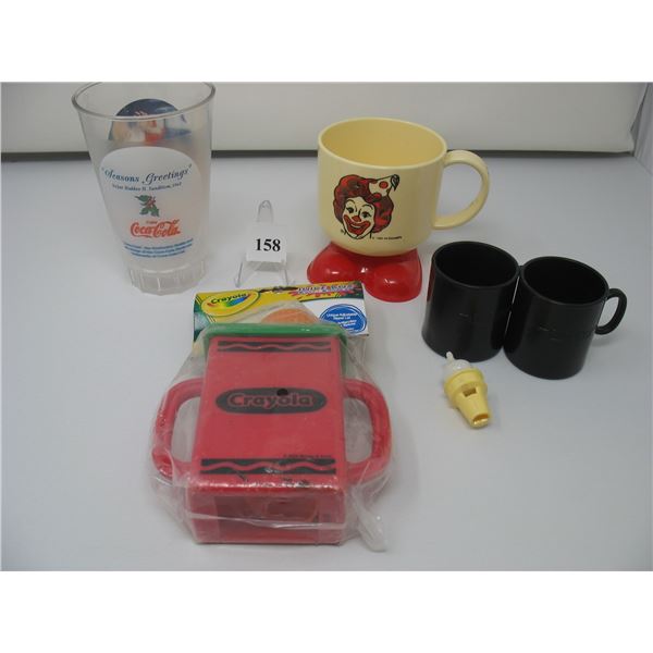 PLASTIC ADVERTIZING ITEMS - (McDonalds,  Crayola,  Nescafe,  Coke,  Dairy Queen)