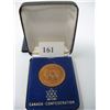 Image 1 : 1867-1967 CANADA CENTENNIAL COPPER MEDALLION in Box as issued