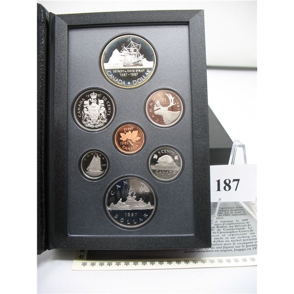 1987 PRESTIGE PROOF DOUBLE DOLLAR SET