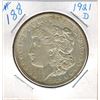 Image 1 : 1921 D  UNITED STATES MORGAN SILVER DOLLAR
