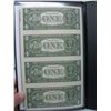Image 4 : UNITED STATES $1.00 BILLS - UNCUT SHEET of 4 BILLS