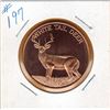 Image 1 : 1 OUNCE COPPER  .999 FINE - WHITE TAIL DEER