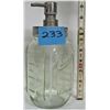Image 2 : clear glass mason craft jar with pump