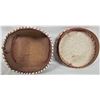 Image 3 : 2 vintage Birch Bark Baskets with lids