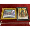 Image 1 : Vintage 3D Religious Pictures (2) 16-1/2"x13-1/2"