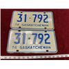 Image 1 : 1976 Matched Pair License Plates