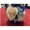Image 4 : Moorcroft Style Blue Floral Pottery Vase