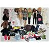 Image 2 : 5 vintage Barbie & 1 Ken dolls, assorted accessories plus lot of genuine tagged Barbie fashion cloth