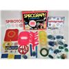 Image 1 : Asst. vintage Spirograph plastic rings & instructions