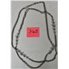 Image 1 : 54" s/c necklace with s/c beads - silver plated