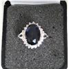 Image 3 : Size 11 AVON s/c ring blue stone Titanic replica ring with cubic zirconias
