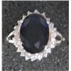 Image 4 : Size 11 AVON s/c ring blue stone Titanic replica ring with cubic zirconias