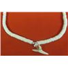 Image 4 : 17" white stone necklace with shark tooth? Pendant