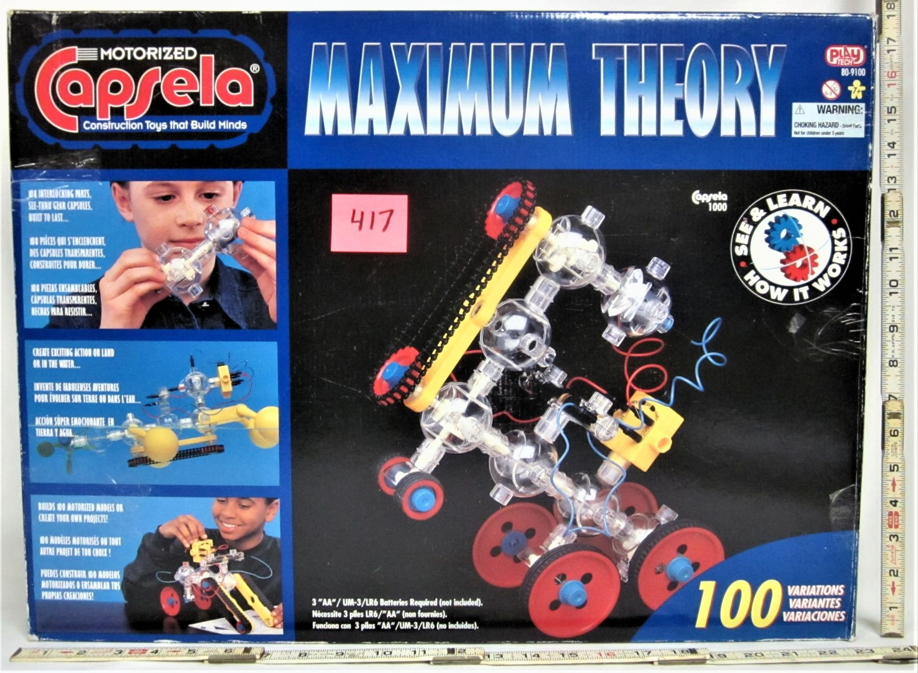 Capsela Game Control Vintage 1997 Capsela 1000 Motorized construction playset - boxed