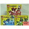 Image 1 : 3 New 2017 LEGO sets - red, blue, green creativity boxes