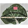 Image 1 : 13" X 10" Cabbage leaf bowl ceramic - Made in Portugal