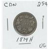 Image 1 : 1874h 25 Cent CDN