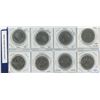 Image 1 : Set Of 8 Nickel Dollars AU