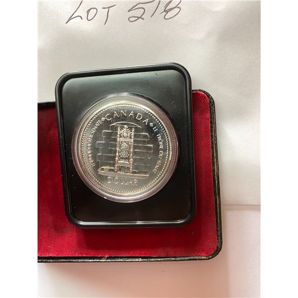 1952-1977 Canada Dollar Throne of The Senate Mint Set Cased