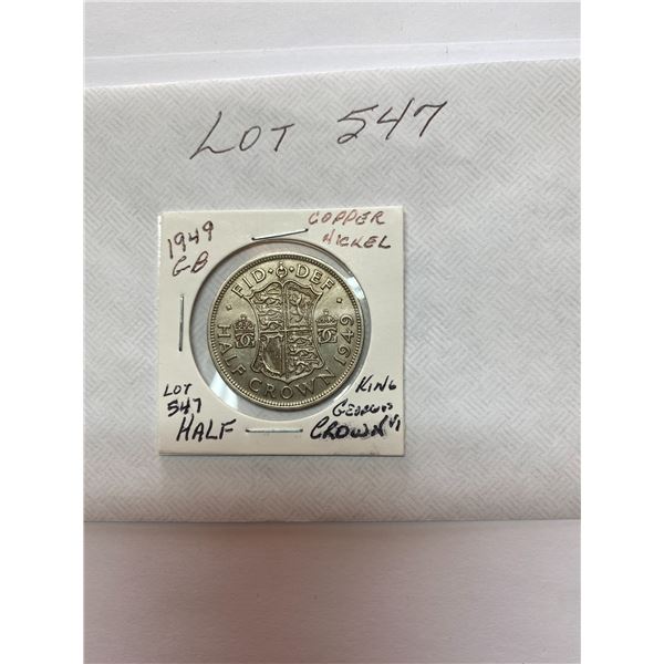 Great Britain 1949 Half Crown King Georgivs VI