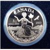Image 2 : 2013 $3 bronze coin in case- canada : an allegory