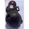 Image 2 : 3 Large Brass Sleigh Bells - Nice Tone