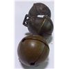 Image 3 : 3 Large Brass Sleigh Bells - Nice Tone