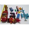 Image 3 : Misc. Toy Lot - Cars, Boat Tailer, Race Cars