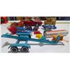Image 4 : Misc. Toy Lot - Cars, Boat Tailer, Race Cars