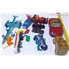 Image 5 : Misc. Toy Lot - Cars, Boat Tailer, Race Cars