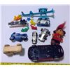 Image 6 : Misc. Toy Lot - Cars, Boat Tailer, Race Cars
