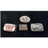 Image 1 : 4 Belt Buckles -Siskiyou Company 1982 -Oregon