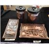 Image 1 : 2 Copper Canisters & 2 Wall Hangings - Maple Sugar Shack