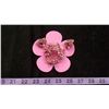 Image 1 : Pink Brooch & Earrings Signed "Sherman"