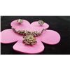 Image 4 : Bracelet & Brooch& Earrings - Crystal