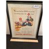 Image 1 : 1933 Texaco framed advertisement