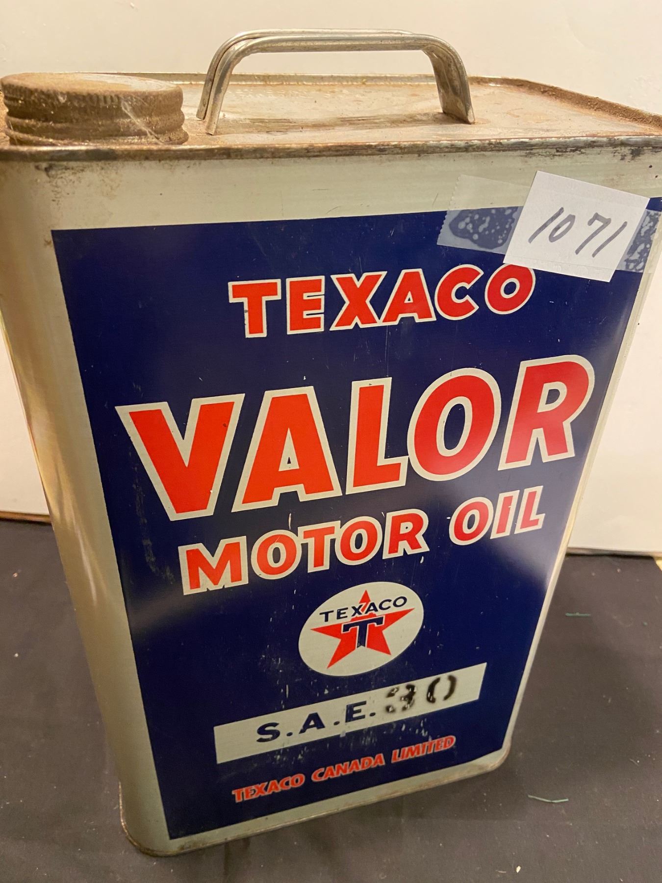 Texaco Box Texaco 2 gallon tin & original box