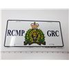 Image 1 : rcmp white tin license plate
