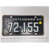 Image 1 : 1960 Sask license plate