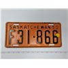 Image 1 : 1950 Sask license plate